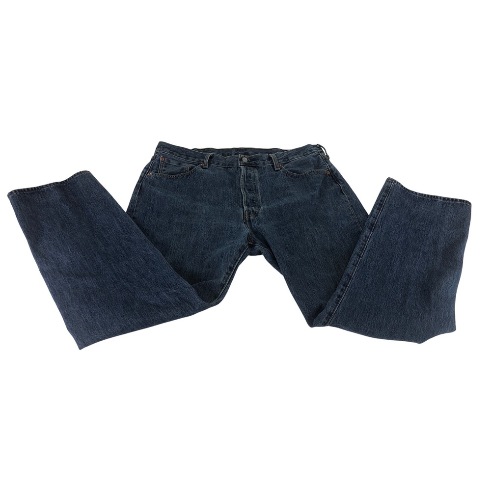Vintage 90s Levi's 501‎ Men's W38 L32 Button Fly Straight Leg Blue Denim Jeans